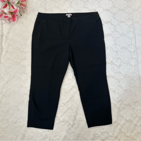 H&M Pants - H&M - Black Slim Ankle Capri Formal Dress Pants 18